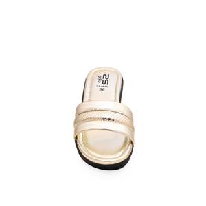 Pantoufles de sport dorées décontractées CL4046 - Product Image 1
