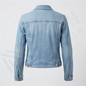 <b>Women</b> Plus Size Jean Jackets Casual Luxury Pearl Short Denim Tops Fashion Custom Long Sleeve Customized Color Trendy <b>Coat</b> - Product Image 2
