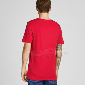 ปากีสถานผู้ผลิตขายส่งการออกแบบล่าสุดสีแดงสีธรรมดาสบายๆผู้ชายเสื้อยืดสำหรับขาย - Product Image 2