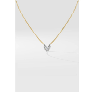 10k Solid Gold Poire Collier Solitaire Moissanite Diamant Collier De Mariage Femmes Collier pour Anniversaire - Product Image 2