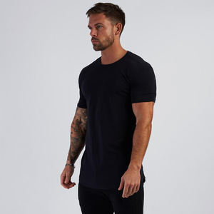 <b>Men's</b> <b>Sports</b> Running Custom logo Gym Fit Cotton Round Collar <b>T</b>-<b>shirt</b> Short Sleeve Blank Plain Workout Fitness <b>T</b>-<b>shirt</b> for <b>men</b> - Product Image 3