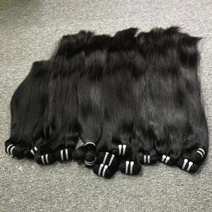 Vente chaude Extensions de cheveux en mélange vietnamien vierge non transformé Un donneur Paquets de trame droite Cheveux humains bruts Cheveux en gros - Product Image 5