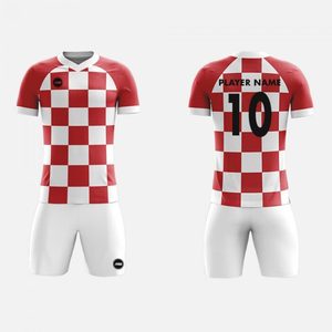 Venta al por mayor de alta calidad 100% poliéster de secado rápido uniforme de fútbol con colores personalizados e impresión digital Unisex adulto - Product Image 3