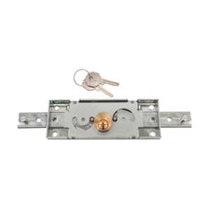 Serrure à gâche et cylindre central, avec 1 manette, cylindre en laiton fixe. - Product Image 1