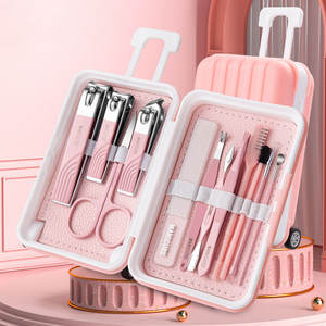 Haute Qualité Portable En Acier Inoxydable Manucure Pédicure Ensemble 12PC Y Compris Pince À Ongles Coupe-Ongles Nouvelle Mode Luxueux Nourrissons - Product Image 2