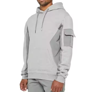 Sudadera con Capucha de Invierno 2024, Personalizable con Logotipo, 100% Algodón Orgánico, Gruesa, Ecológica, con Bolsillos Tipo Cargo, para Hombre, Talla Grande, Hecha en Pakistán - Product Image 2