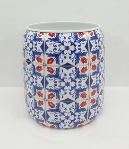 Impresionante DISEÑO DE florero de metal y calcomanía de maceta con acabado esmaltado para el hogar y maceta decorativa al aire libre hecha a mano personalizada - Product Image 3