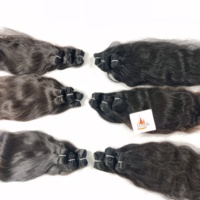 Extensions de cheveux humains vierges indiens Remy en gros, provenant de l'Andhra Pradesh - Kinky Straight, Loose Deep Wave et Natural Wave 100g