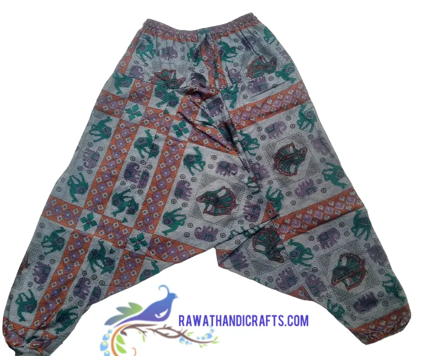 Pantalones y pantalones de chándal afgano de algodón con estampado de elefante, ropa de mujer, Top bohemio de verano para mujer, jogg