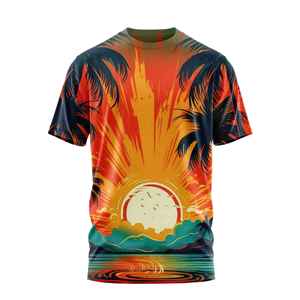 เสื้อยืดพิมพ์ซับลิเมชันสำหรับผู้ชายออกแบบมาเพื่อความทนทานใส่สบายและลายพิมพ์สดใสสำหรับทีมหรือชุดลำลอง - Product Image 4