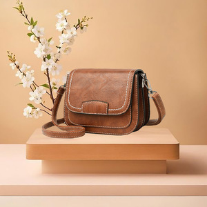 กระเป๋าสะพายขนาดเล็กกันน้ำสำหรับผู้หญิงกระเป๋าสะพายข้างทำจากหนังแท้มีหลายกระเป๋าหนังนิ่ม - Product Image 6