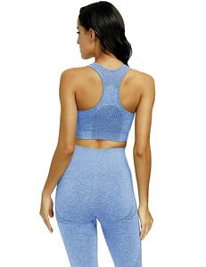 Vente directe d'usine Vêtements de sport personnalisables pour femmes Ensemble de yoga Soutien-gorge solide Leggings Plus Size Fitness Training Gear Vente chaude! - Product Image 4