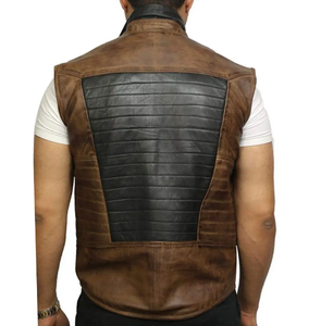 Gilet de moto en cuir professionnel fait à la main Faites votre propre nouveau gilet en cuir respirant élégant pour les hommes - Product Image 4