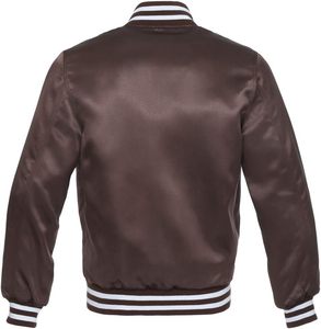 Custom Shiny Satin Printable <b>Bomber</b> <b>Varsity</b> <b>Jackets</b> for <b>Men</b> Warm Winter <b>Jackets</b> <b>Men's</b> Plus Size Embroidered <b>Jacket</b> - Product Image 2