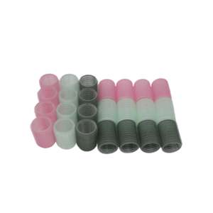 Lot de 24 bigoudis en plastique de 4 cm de diamètre et 6 cm de longueur, à motif cylindrique, pour coiffure à froid - Product Image 1