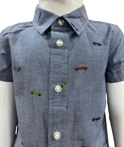 Baby fashion shirt boy kids tops child wear make up wholesale clothes boys printed shirts denim
