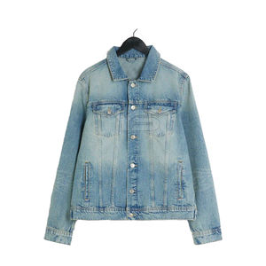 Chaquetas vaqueras para hombre de peso pesado, ropa de calle recubierta de alta calidad, chaqueta vaquera larga para la temporada de invierno, ropa para las cuatro estaciones - Product Image 1