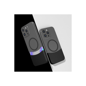 Coque en silicone double couche de luxe Netzy pour iPhone 15 Pro Max, magnétique M-Safe, antichoc, finition électroplaquée givrée, style INS - Product Image 1