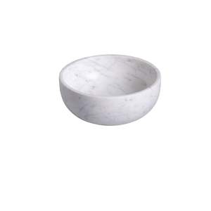 Luxe 100% bol en marbre forme ronde accessoire de table de mariage produit solide avec logo personnalisé pour les fêtes utilisation bol à salade - Product Image 6