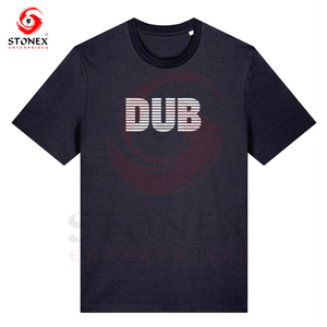 Logotipo de serigrafía personalizado coser y cortar 100% algodón Color sólido hombres camiseta moda moderna Casual - Product Image 6
