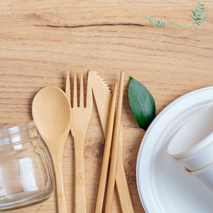 CHAUDE!! 100% ensemble de couverts en bambou faits à la main voyage dans la boîte avec sac ensemble de couverts en bambou avec logo de gravure fabriqué au Vietnam - Product Image 3