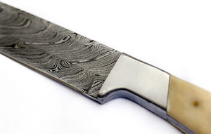 Personnalisable de qualité supérieure fait à la main en acier damas chasse Bowie Skinner couteau confortable manche en bois poignée OEM pris en charge - Product Image 2