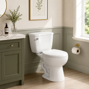 WC <span class=keywords><strong>en</strong></span> céramique à projection frontale standard, deux pièces, modèle ST0425HS, pour distributeurs, constructeurs et projets hôteliers - Product Image 1