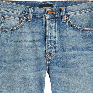 Shorts de Mezclilla Rectos de Cintura Alta - Estilo Casual Urbano, 100% Algodón, Lavables y de Secado Rápido, con Logotipo Personalizado - Product Image 5