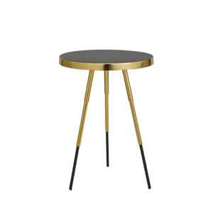 Modern Luxury Design Iron Wire Frame <b>Round</b> Top <b>Side</b> <b>Table</b> with Eco-Friendly Handmade Finish for Home & Restaurant Use - Product Image 1
