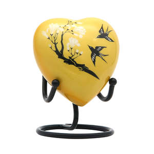 Recuerdo de Cremación para Cenizas con Grabado de Corazón en Color Blanco - Product Image 4