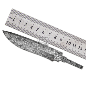 Vente en gros de lames blanches en acier damas à 192 couches, couteau de poche de chasse Bushcraft fait à la main avec motifs de goutte de pluie, qualité bricolage - Product Image 2