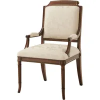 Ensemble de 2 fauteuils - Fauteuils d'appoint en bois sculpté de style menuisier anglais