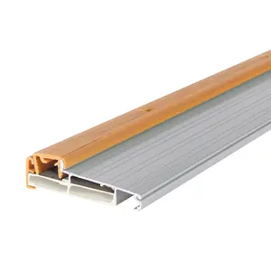 Umbrales de puerta de aluminio de perfil bajo serie Premium 6000 Fácil instalación con varios colores perforados doblados de corte de construcción - Product Image 5