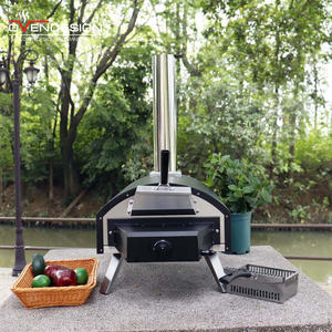 Four à pizza moderne multi-combustible de 13 pouces, au <span class=keywords><strong>bois</strong></span>, léger, facile à transporter, avec pierre à pizza, commande par bouton, design 2 en 1 - Product Image 2