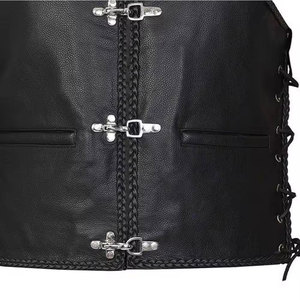 Chaleco de Cuero sin Mangas para Otoño e Invierno, Chaleco de Cuero para Hombre de la Mejor Calidad, Chaleco de Cuero Genuino, MOQ Bajo - Product Image 2