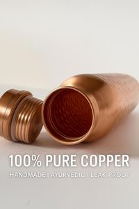 Botella de Agua de Cobre |   Diseño Moderno y Ecológico para la Hidratación Diaria |   Beneficios para la Salud |   Para el hogar, la oficina y regalos - Product Image 3