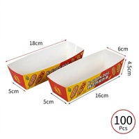 Boîte en carton personnalisée pour corn-dogs, idéale pour les hot-dogs coréens, bâtonnets de fromage, saucisses et brochettes – Emballage à emporter pour la restauration de rue