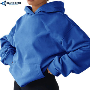 Sudadera con Capucha para Mujer, Casual, de Primavera, Ecológica, Antiarrugas, Transpirable, de Color Sólido, 100% Algodón, de Secado Rápido - Product Image 3