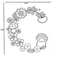 Stabilisateur de broderie soluble dans l'eau, autocollant, format A4, personnalisable, imprimable