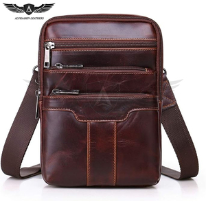 <b>Men's</b> PU Leather Handbag, Custom Branding Available Newest Product In Maroon Color <b>Men</b> Trendy <b>Shoulder</b> <b>Bag</b> - Product Image 1