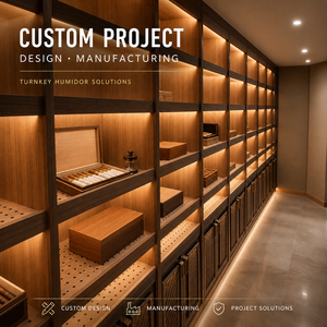 Humidor en bois <span class=keywords><strong>de</strong></span> cèdre, design mobilier <span class=keywords><strong>de</strong></span> bar, type boîte à cigares, pour salon, avec humidificateurs - Product Image 1