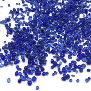 Fabrikpreis 1-3mm Kobaltblaue Unregelmäßige Glasperlen Glassteine für Schwimmbad-Innenverkleidung - Product Image 2