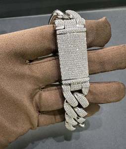 กำไลเงิน VVS Moissanite 925 22mm 8นิ้ว - Product Image 2