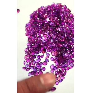 Lot de 690 pierres précieuses naturelles de qualité IROC : rubis, rhodolite, grenat, formes ovales et poire facettées (4x3mm, 5x3mm, 6x4mm), 170 carats, coupées, à 136 $ US - Product Image 2