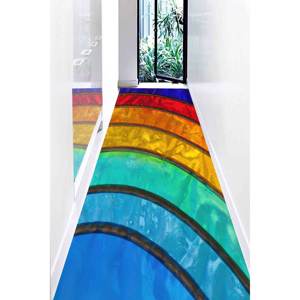 Tapis imprimé coloré, tapis vibrant, cadeau pour demoiselle d'honneur, tapis de chambre, tapis à poils doux - Product Image 3