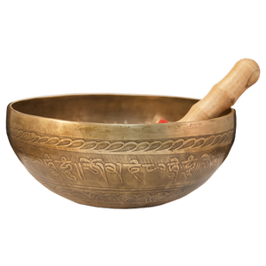 Bol chantant tibétain en laiton fait à la main avec bâton en bois, qualité supérieure, bol chantant pour la vente chaude - Product Image 6