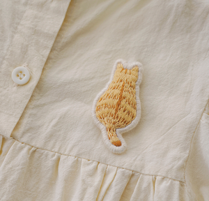 Kit de broderie artisanale style INS, broderie de chat, bricolage, porte-clés, produits pour animaux de compagnie, ensemble cadeau, toile durable et légère - Product Image 2