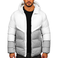 Chaqueta de Invierno Acolchada Personalizada de Alta Calidad para Hombre con Cuello Alto y Diseño con Capucha, Resistente al Viento, Transpirable y Ecológica