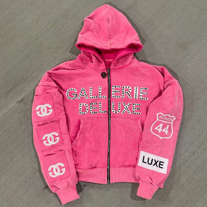 Jersey de moda de invierno 400Gsm Sun Faded Hoodie Fleece Cotton Men Thermal Regular Fit Eco-Friendly Transpirable Plain Acid Wash - Product Image 1