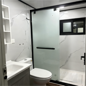 <span class=keywords><strong>Maison</strong></span> préfabriquée en conteneur EPS de 20 pieds, toit irrégulier personnalisé, avec porche <span class=keywords><strong>à</strong></span> toit en pente, disposition de 2 pièces, bureau, hôtel, location - Product Image 5